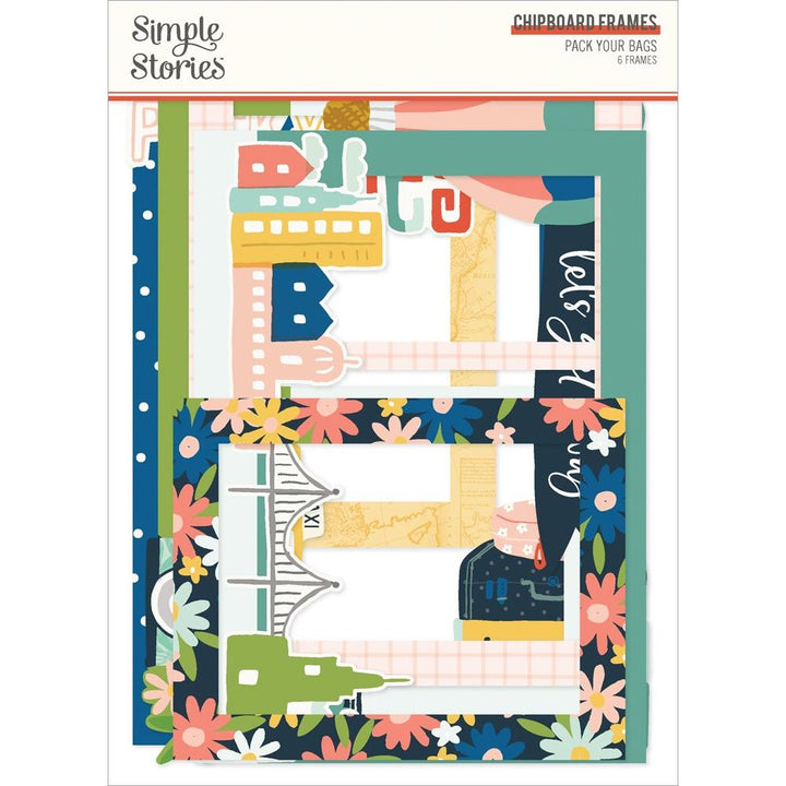 Simple Stories Pack Your Bags Chipboard Frames (PYB22123)