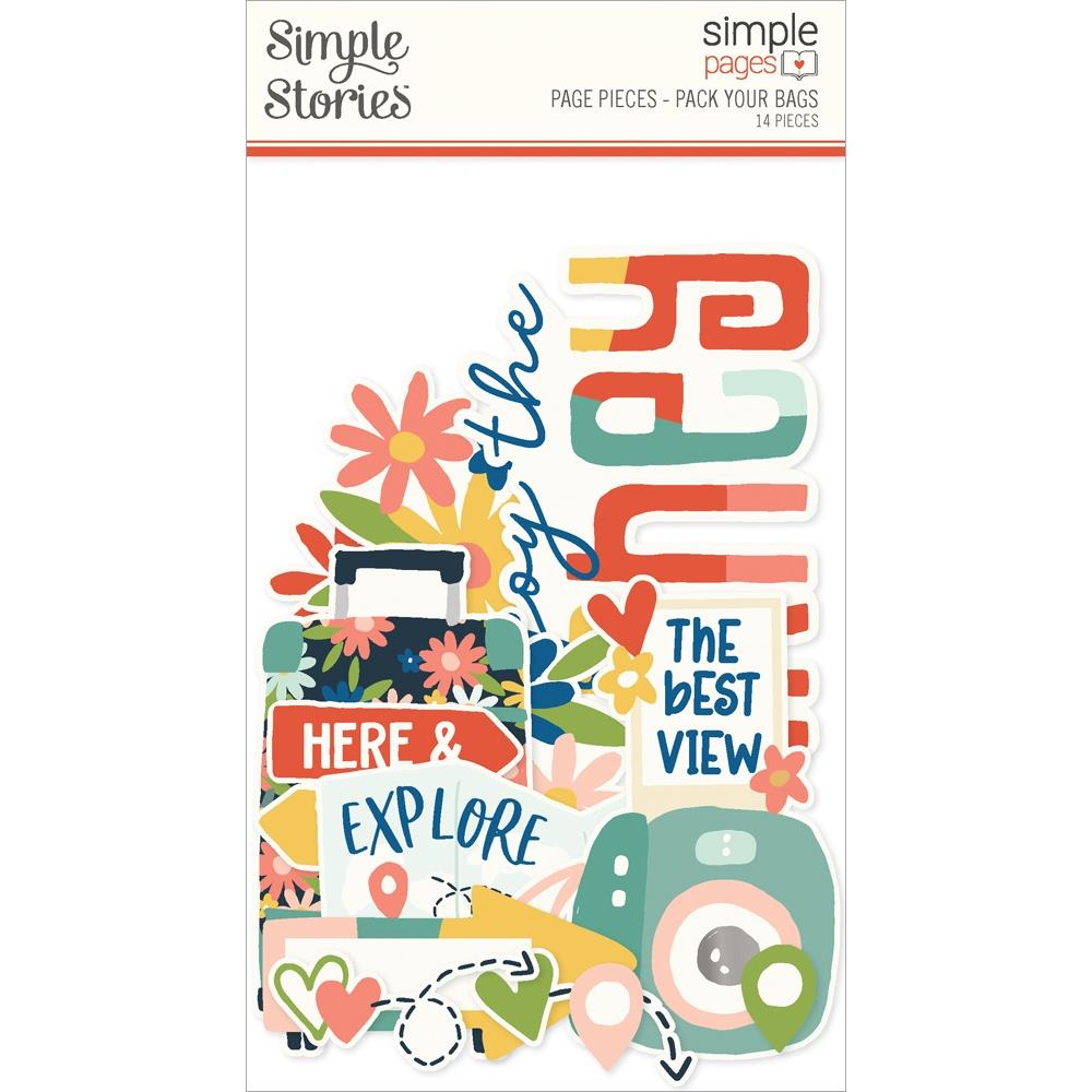 Simple Stories Pack Your Bags Simple Pages Page Pieces (PYB22129)