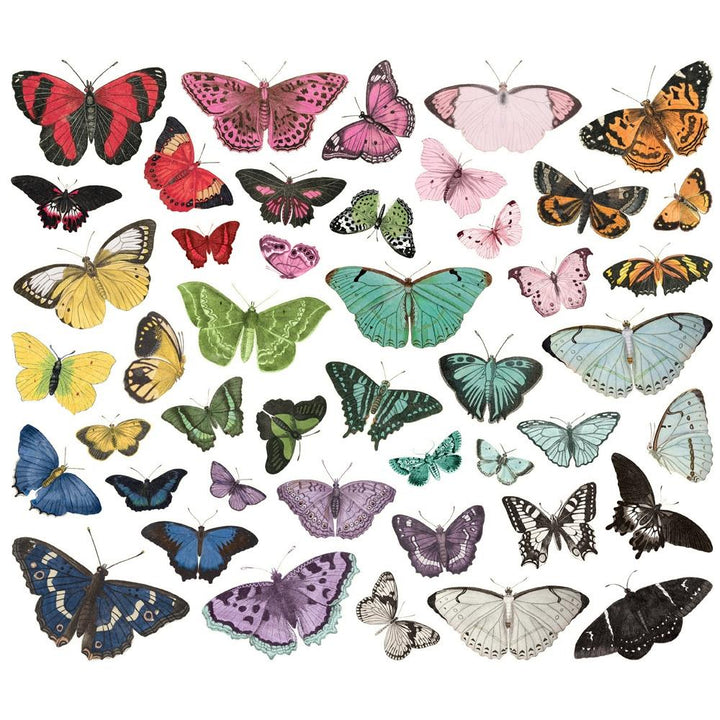 Simple Stories Simple Vintage Essentials Color Palette Bits & Pieces Die-Cuts: Butterfly, 44/Pkg (VCP22231)