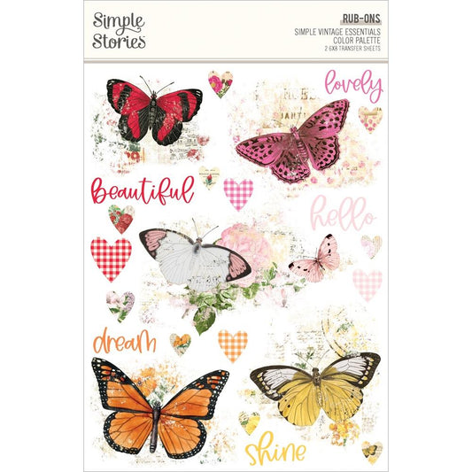 Simple Stories Simple Vintage Essentials Color Palette Rub-Ons (VCP22241)