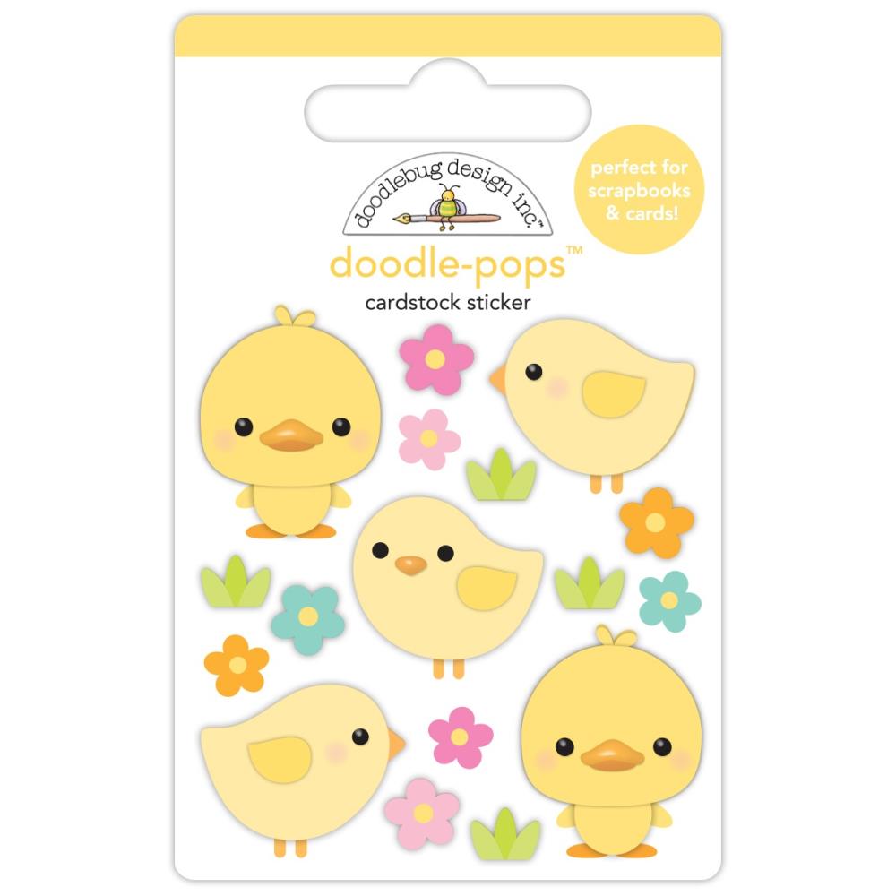 Doodlebug Doodle-Pops 3D Stickers: Springtime Peeps (8433)