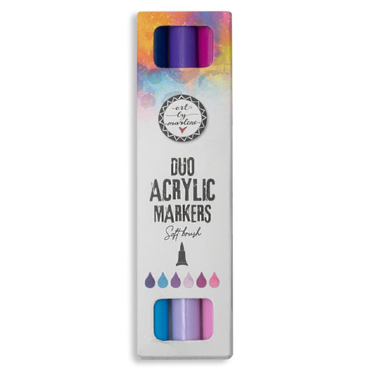 Art by Marlene Duo Acrylic Markers: Nr. 29, Purples, 3/Pkg (ESMARK29)