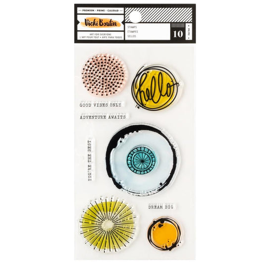 Vicki Boutin Mixed Media Acrylic Stamps: Circles (VB030505)