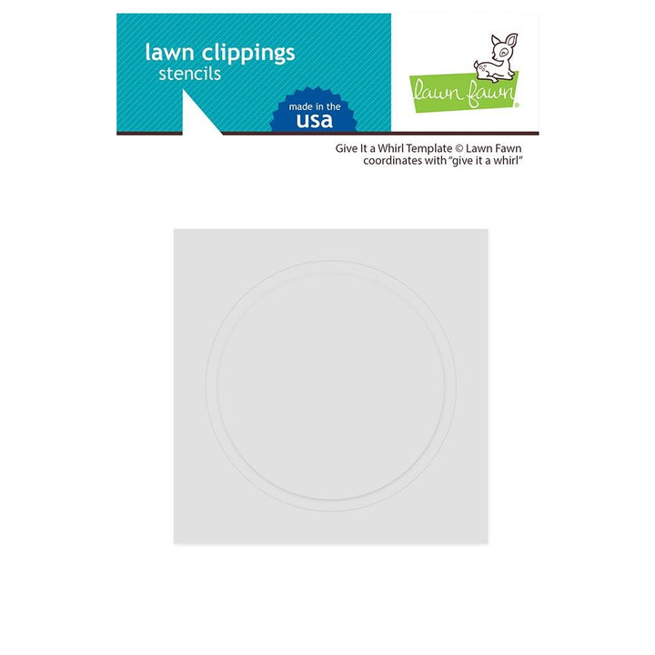 Lawn Fawn Lawn Clippings Stencils: Give It A Whirl Template (LF3368)