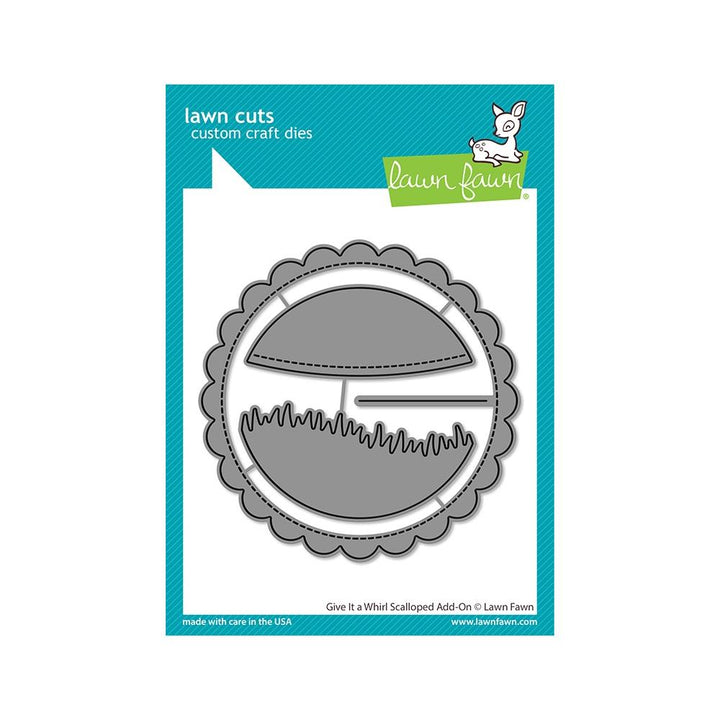 Lawn Fawn Lawn Cuts Custom Craft Die: Give It a Whirl Scalloped Add-On (LF3367)