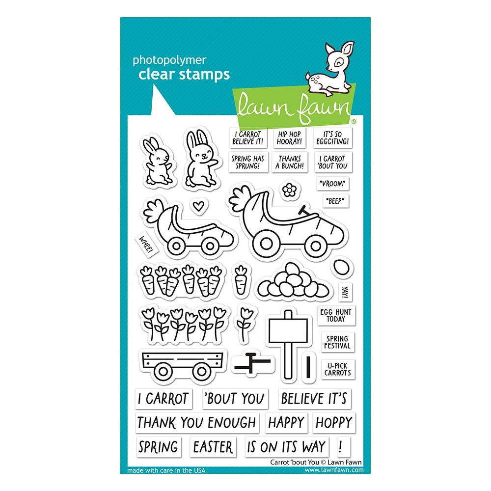 Lawn Fawn 4"X6" Clear Stamps: Carrot 'bout You (LF3349)