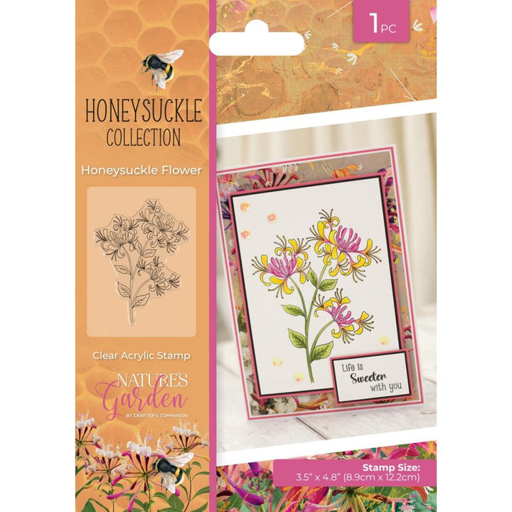 Crafter's Companion Nature's Garden Honeysuckle Clear Acrylic Stamp: Honeysuckle Flower (5A0020NX1G3DV)