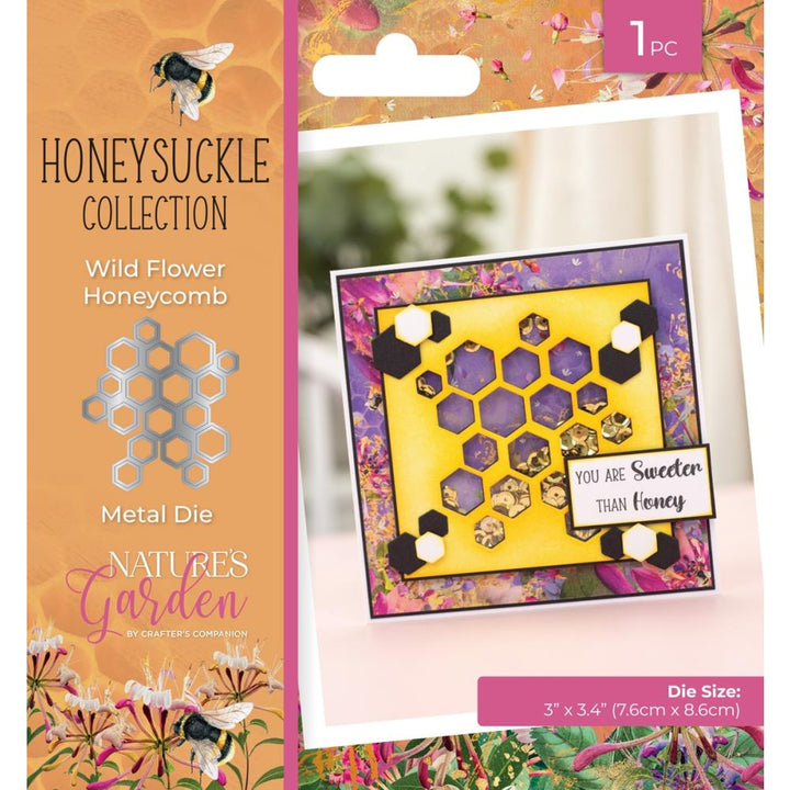 Crafter's Companion Nature's Garden Honeysuckle Metal Die: Wild Flower Honeycomb (5A0020NT1G3FB)