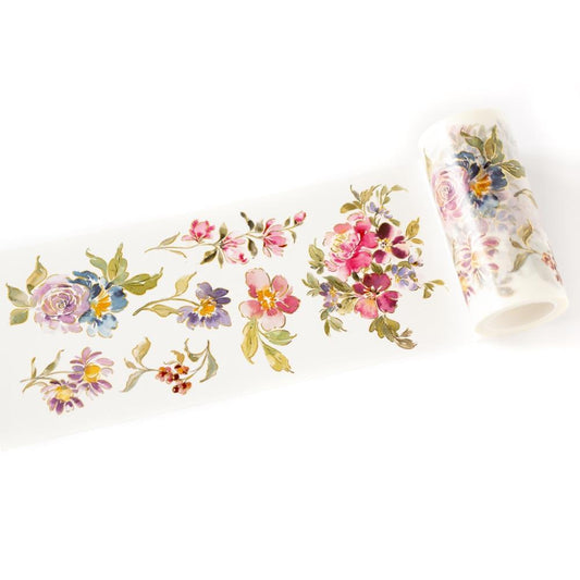 Pinkfresh Studio 4"X10m Washi Tape: Artsy Floral (5A0022GV1G59K)