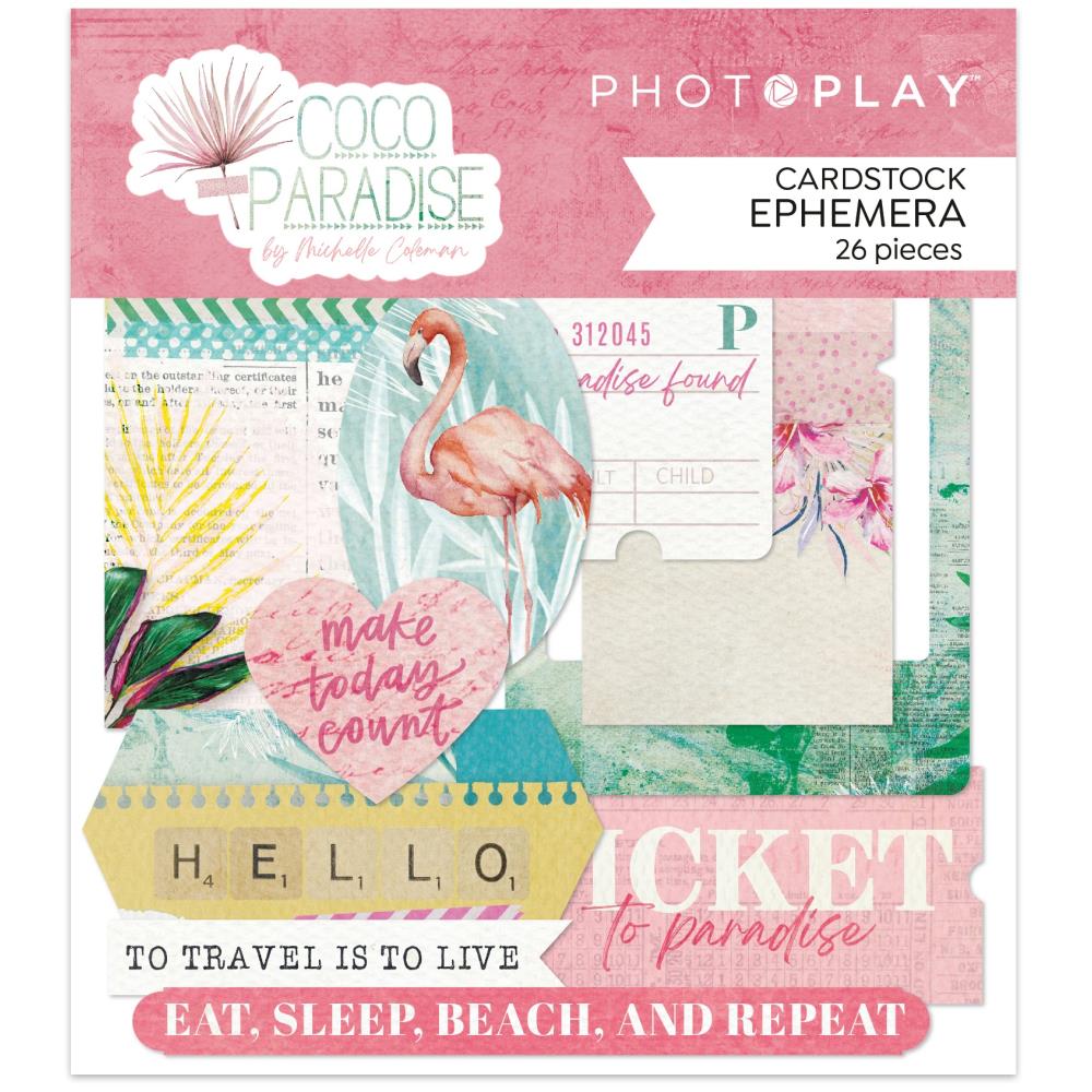 PhotoPlay Coco Paradise Ephemera Cardstock Die-Cuts (CCP4515)
