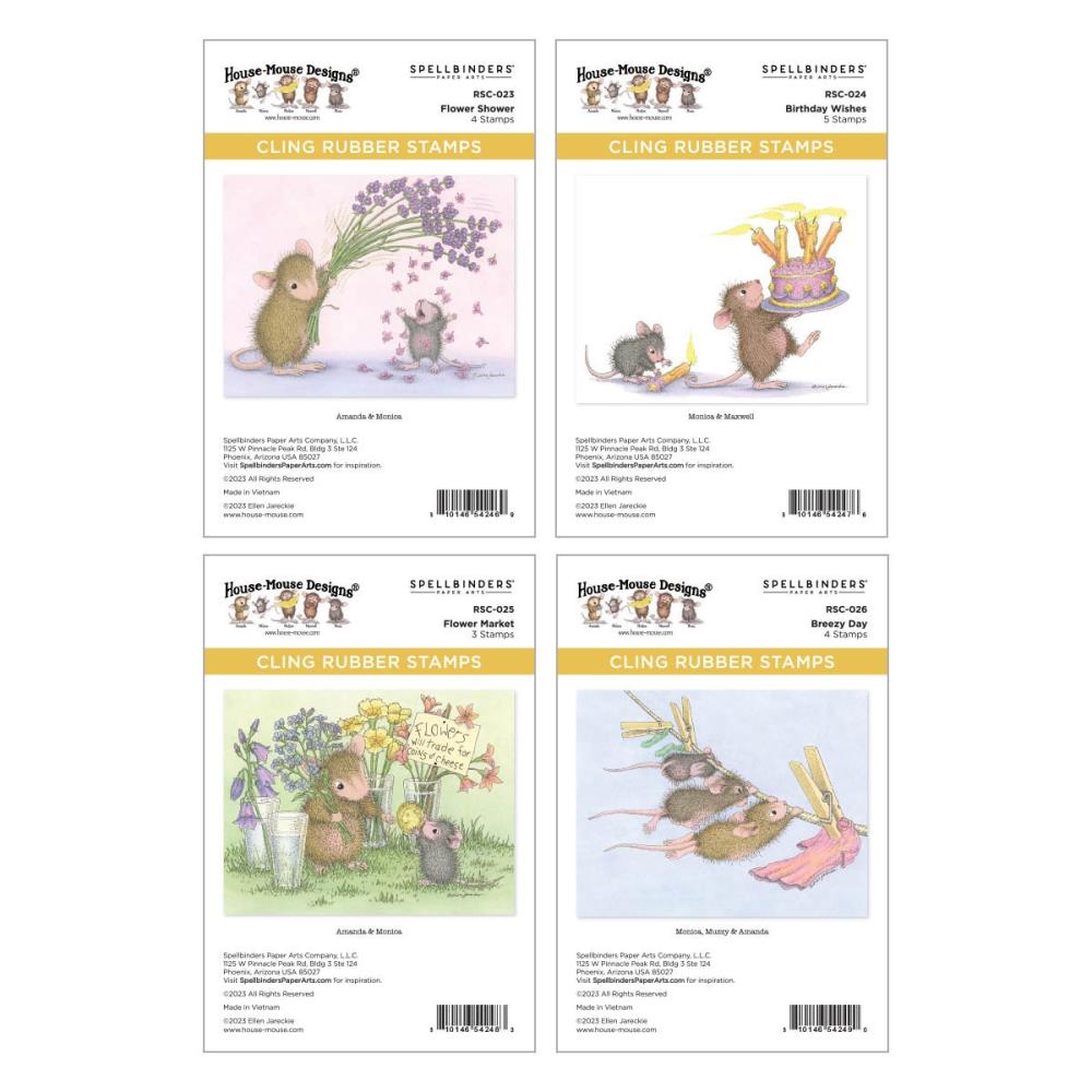 Stampendous Spring Has Sprung House Mouse Collector Bundle (5A0022YD1G61Q)