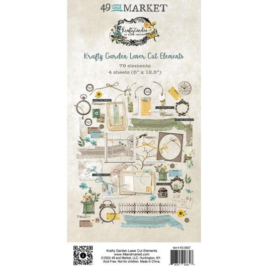 49 and Market Krafty Garden Laser Cut Outs: Elements (KG26627)