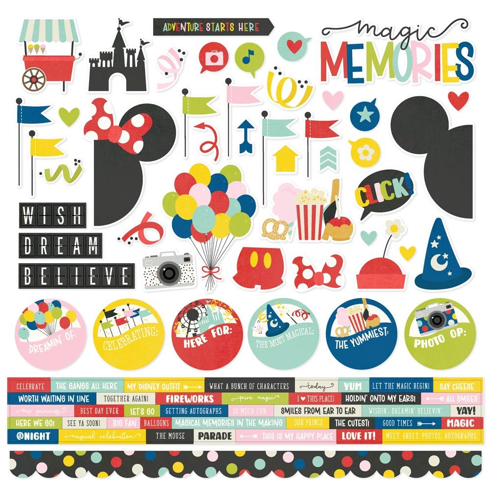 Simple Stories Say Cheese Magic 12"x12" Cardstock Stickers (5A0022HL1G5B3)