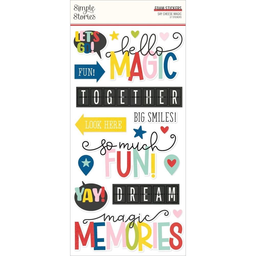 Simple Stories Say Cheese Magic Foam Stickers, 37/Pkg (5A0022HX1G5BS)