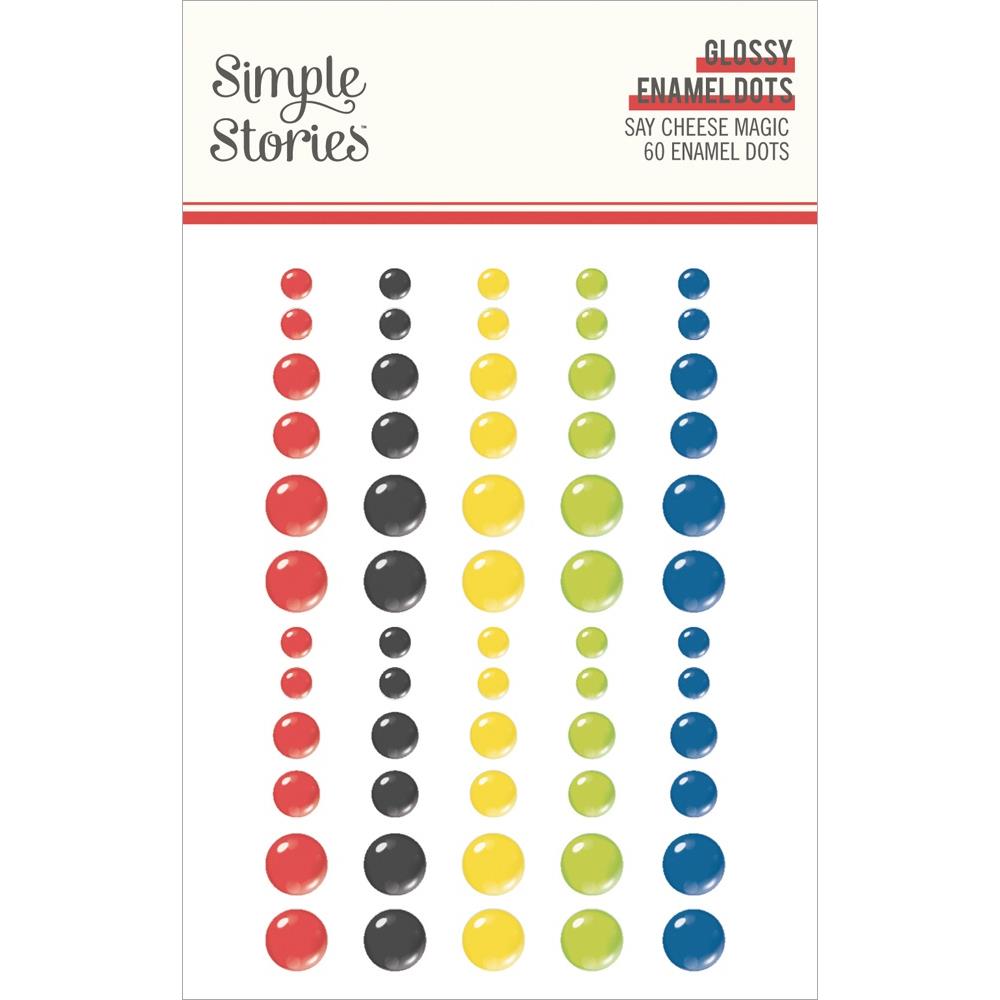 Simple Stories Say Cheese Magic Enamel Dots Embellishments: Glossy (5A0022HZ1G5BV)