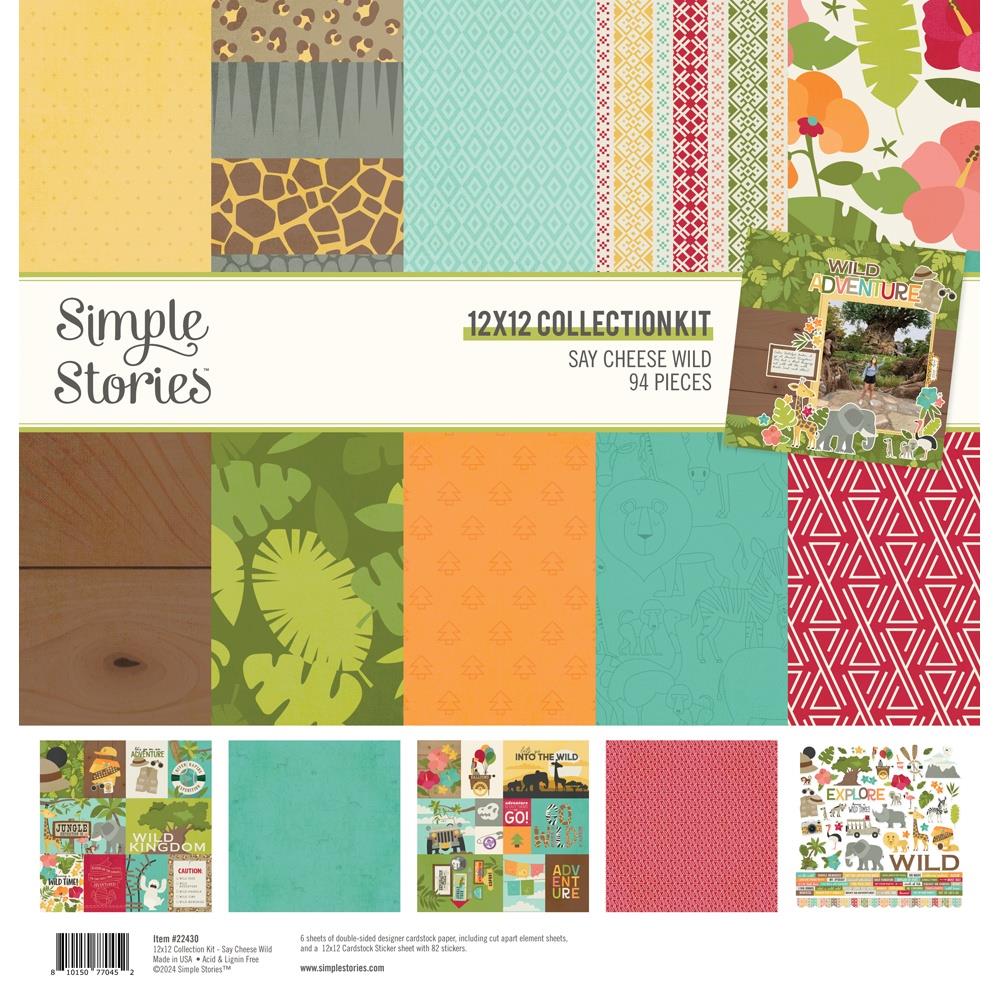 Simple Stories Say Cheese Wild 12"X12" Collection Kit (5A0022J41G5C3)