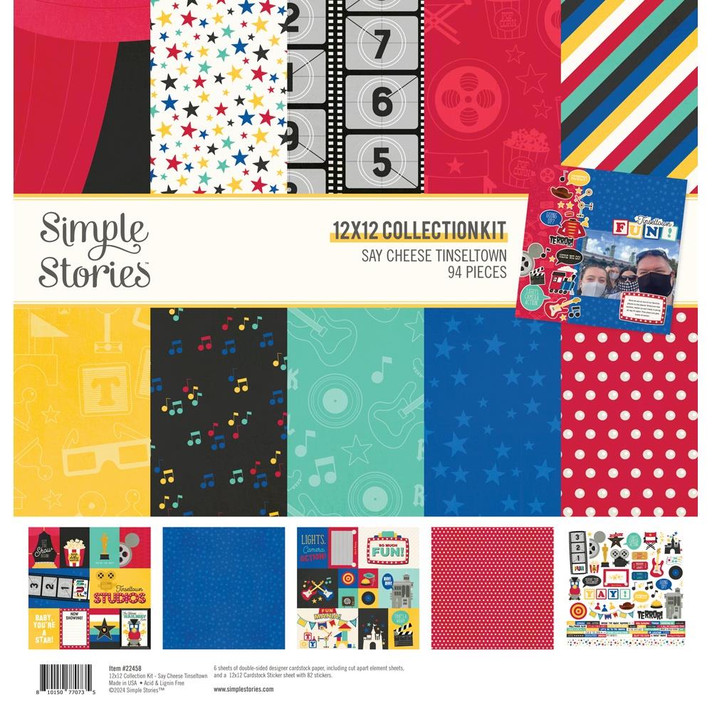 Simple Stories Say Cheese Tinseltown 12"X12" Collection Kit (5A0022J61G5D0)
