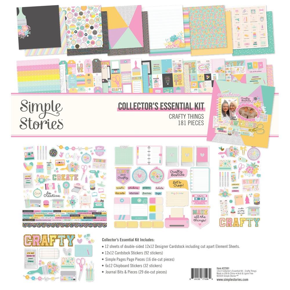 Simple Stories Crafty Things 12"X12" Collector's Essential Kit (5A0022LT1G5FN)