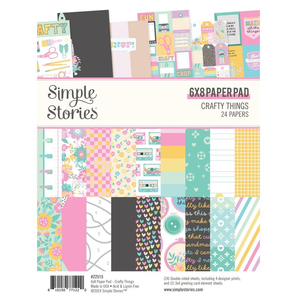 Simple Stories Crafty Things 6"X8" Double-Sided Paper Pad, 24/Pkg (5A0022LV1G5G3)