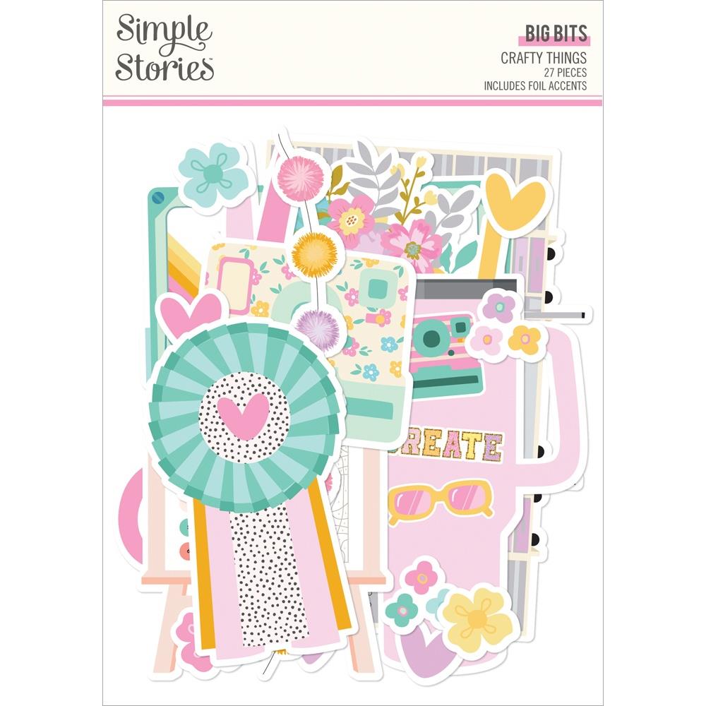 Simple Stories Crafty Things Bits & Pieces: Big, 27/Pkg (5A0022K61G5GB)