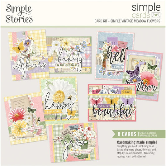 Simple Stories Simple Vintage Meadow Flowers Simple Cards Card Kit (5A0022MK1G5HS)