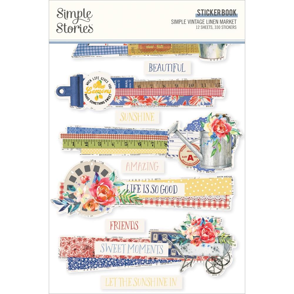 Simple Stories Simple Vintage Linen Market Sticker Book (5A0022M61G5JP)