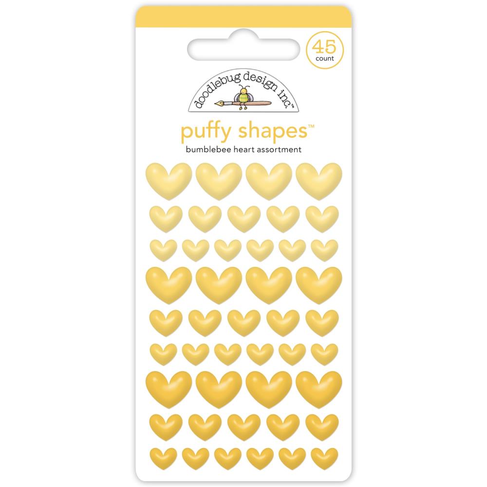 Doodlebug Puffy Stickers: Bumblebee Heart (7712)