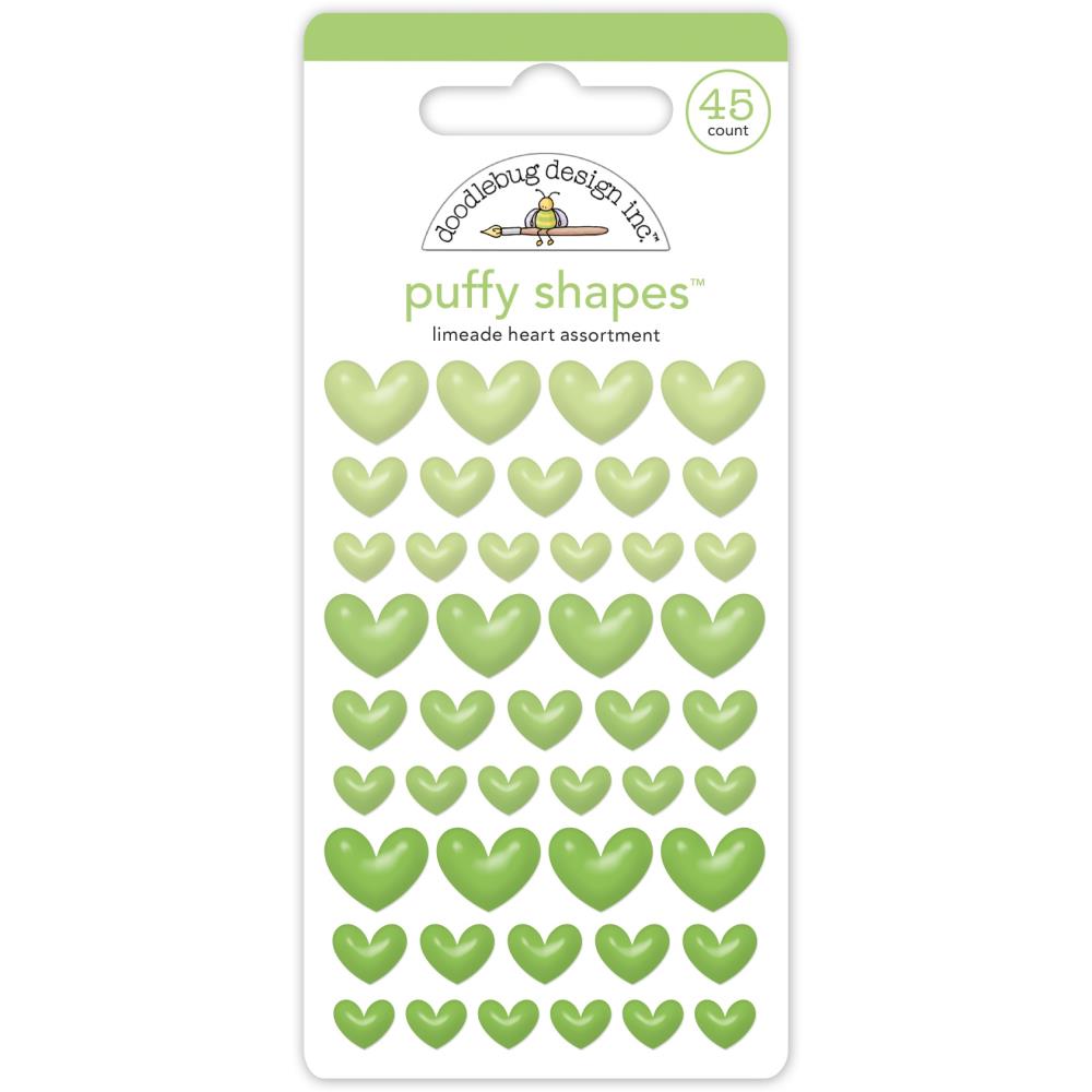 Doodlebug Puffy Stickers: Limeade Heart (7713)