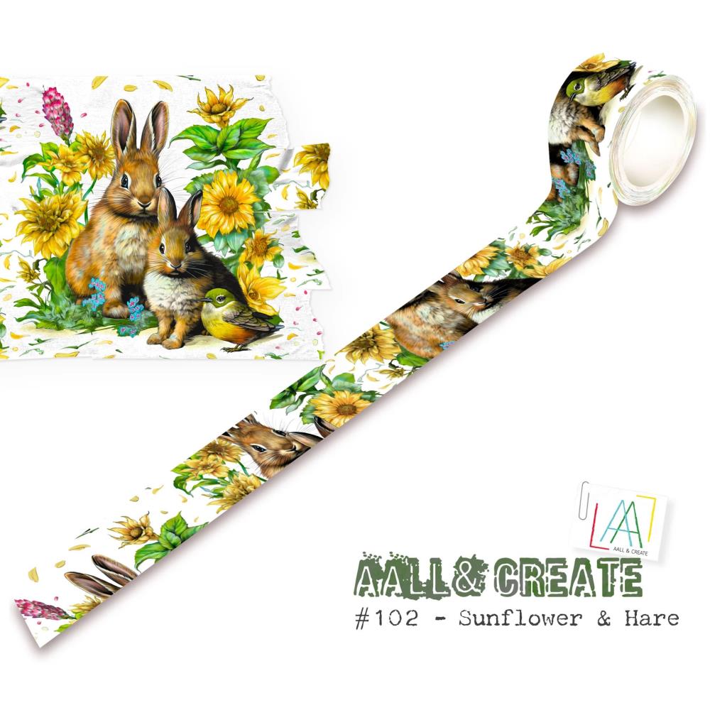 AALL And Create Washi Tape: Sunflower & Hare (5A0023011G61Z)