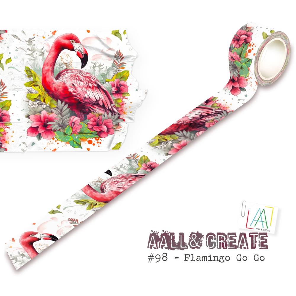 AALL And Create Washi Tape: Flamingo Go Go (5A0022ZV1G625)