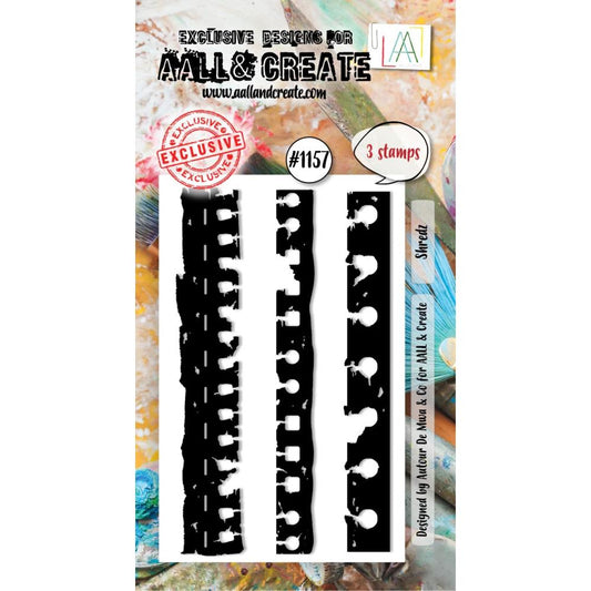 AALL And Create A8 Photopolymer Clear Stamp Set: Shredz (AALL-TP-1157)