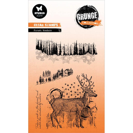 Studio Light Grunge Clear Stamp: Nr. 681, Forest Wonders (5A0023L91G6HM)