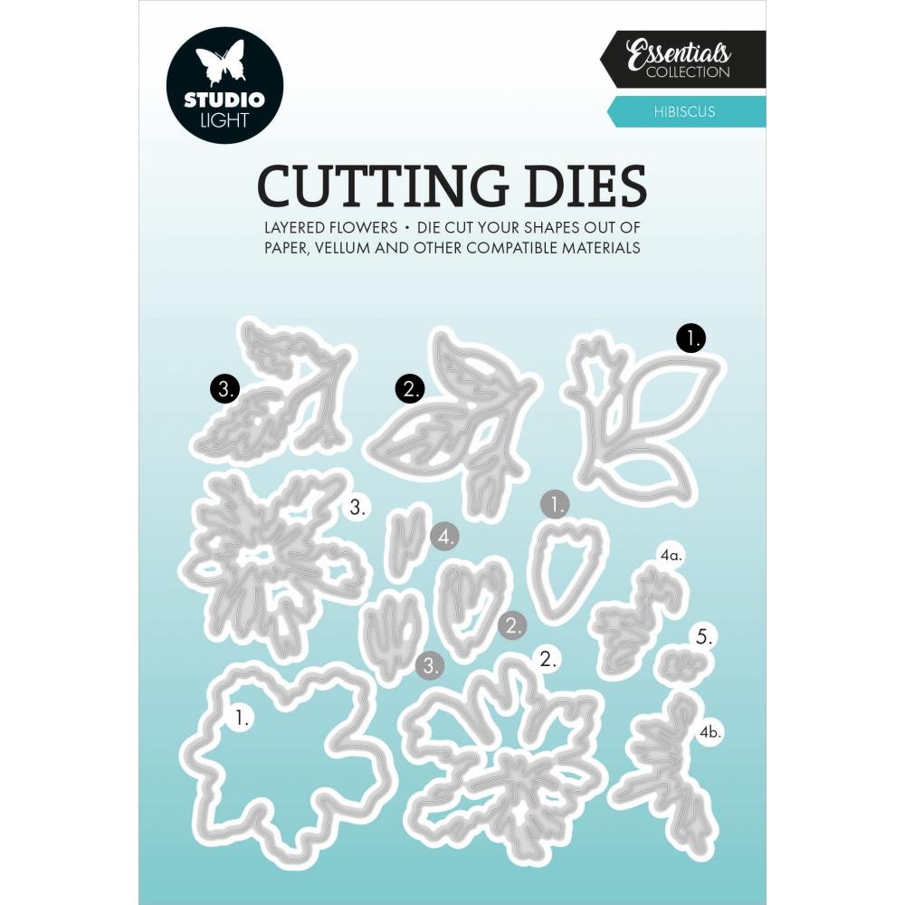 Studio Light Essentials Layered Cutting Die: Nr. 812, Hibiscus (5A0023L31G6JQ)