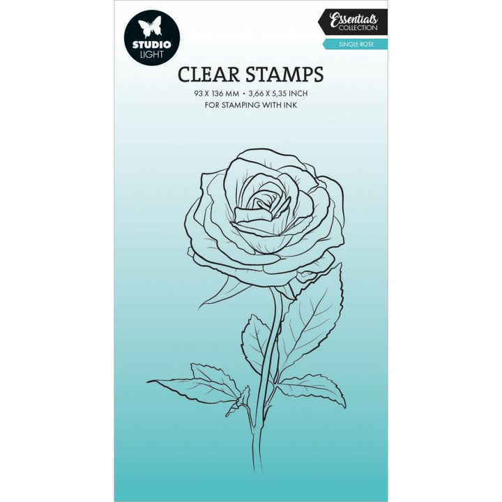 Studio Light Essentials Clear Stamp: Nr. 693, Single Rose (5A0023K61G6JX)