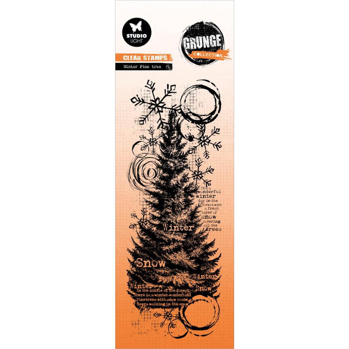 Studio Light Grunge Clear Stamp: Nr. 678, Winter Pine Tree (5A0023NM1G6L0)