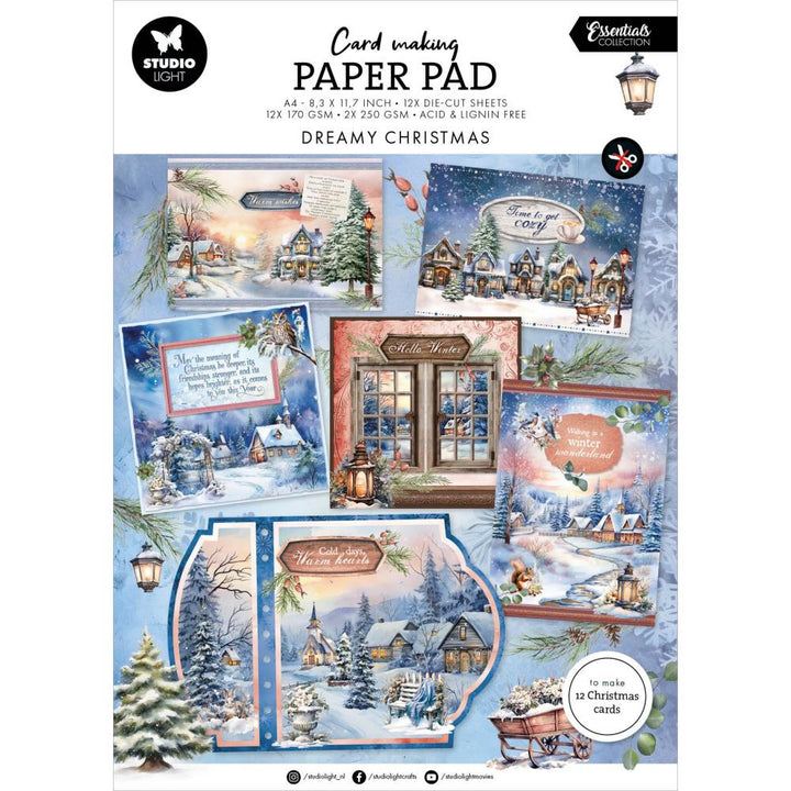 Studio Light Essentials Card Making Pad: Nr. 12, Dreamy Christmas, 14/Pkg (5A0023J81G6L7)