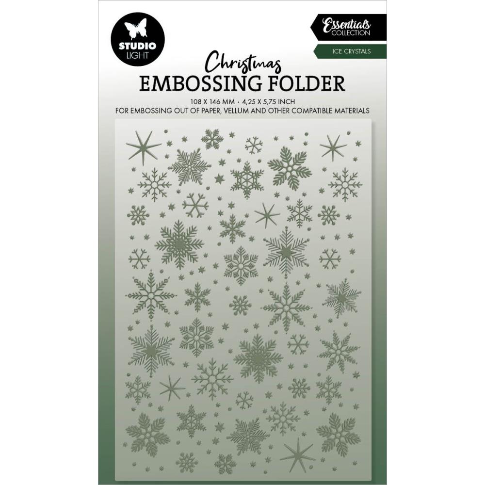 Studio Light Essentials Embossing Folder: Nr. 21, Ice Crystals (5A0023JG1G6LH)