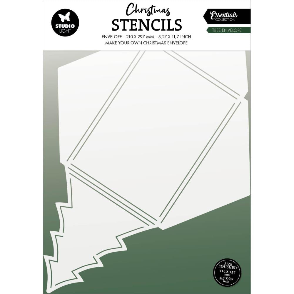 Studio Light Essentials 5.83"X8.25" Stencil: Nr. 03, Tree Envelope (5A0023HZ1G6MX)