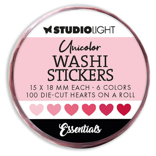 Studio Light Essentials Washi Die-Cut Stickers: Nr. 18, Pinks (5A0023H91G6NB)