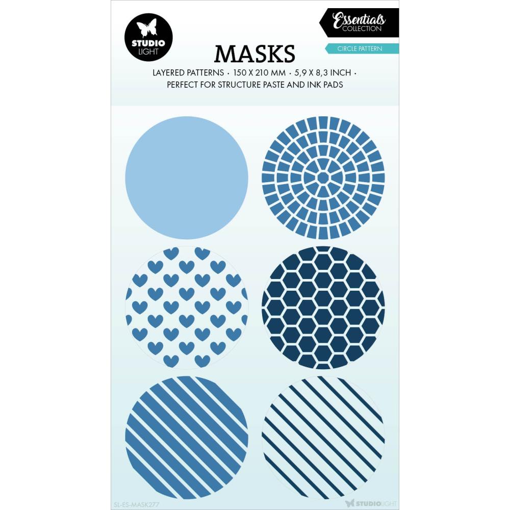 Studio Light Essentials 5.9"X8.25" Stencil: Nr. 277, Circle Pattern (5A0023MJ1G6NF)