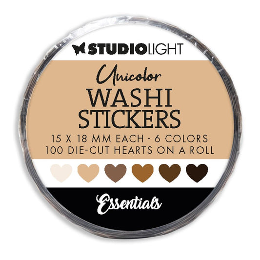 Studio Light Essentials Washi Die-Cut Stickers: Nr. 21, Browns (5A0023NK1G6PG)