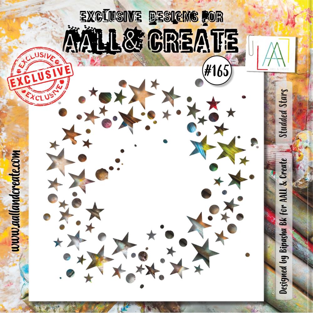 AALL And Create 6"X6" Stencil: Studded Stars (AALL-PC-165)
