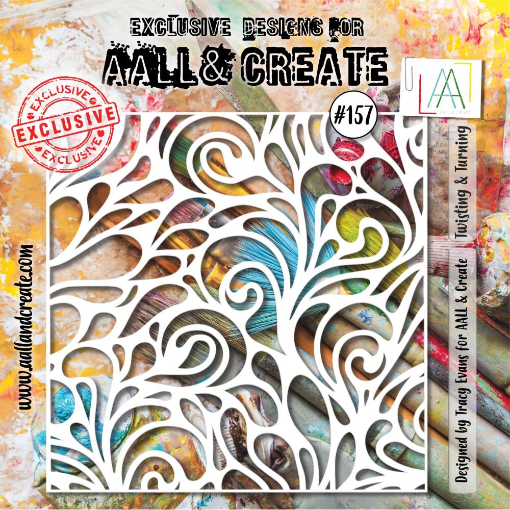 AALL And Create 6"X6" Stencil: Twisting & Turning (AALL-PC-157)