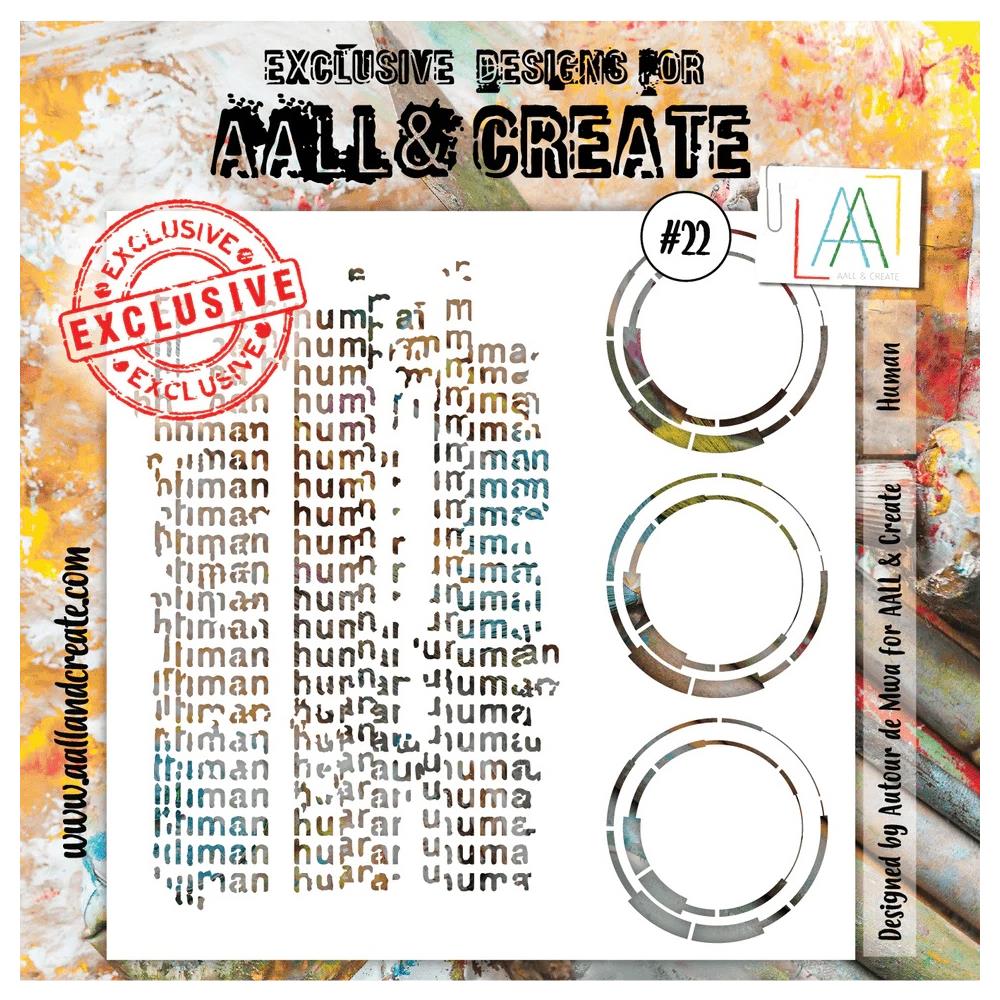 AALL And Create 6"X6" Stencil: Human (AALL-PC-022)