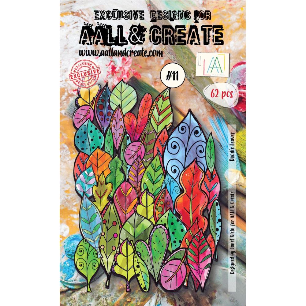 AALL And Create Ephemera: Doodle Leaves - Colour (AALL-EP-011)