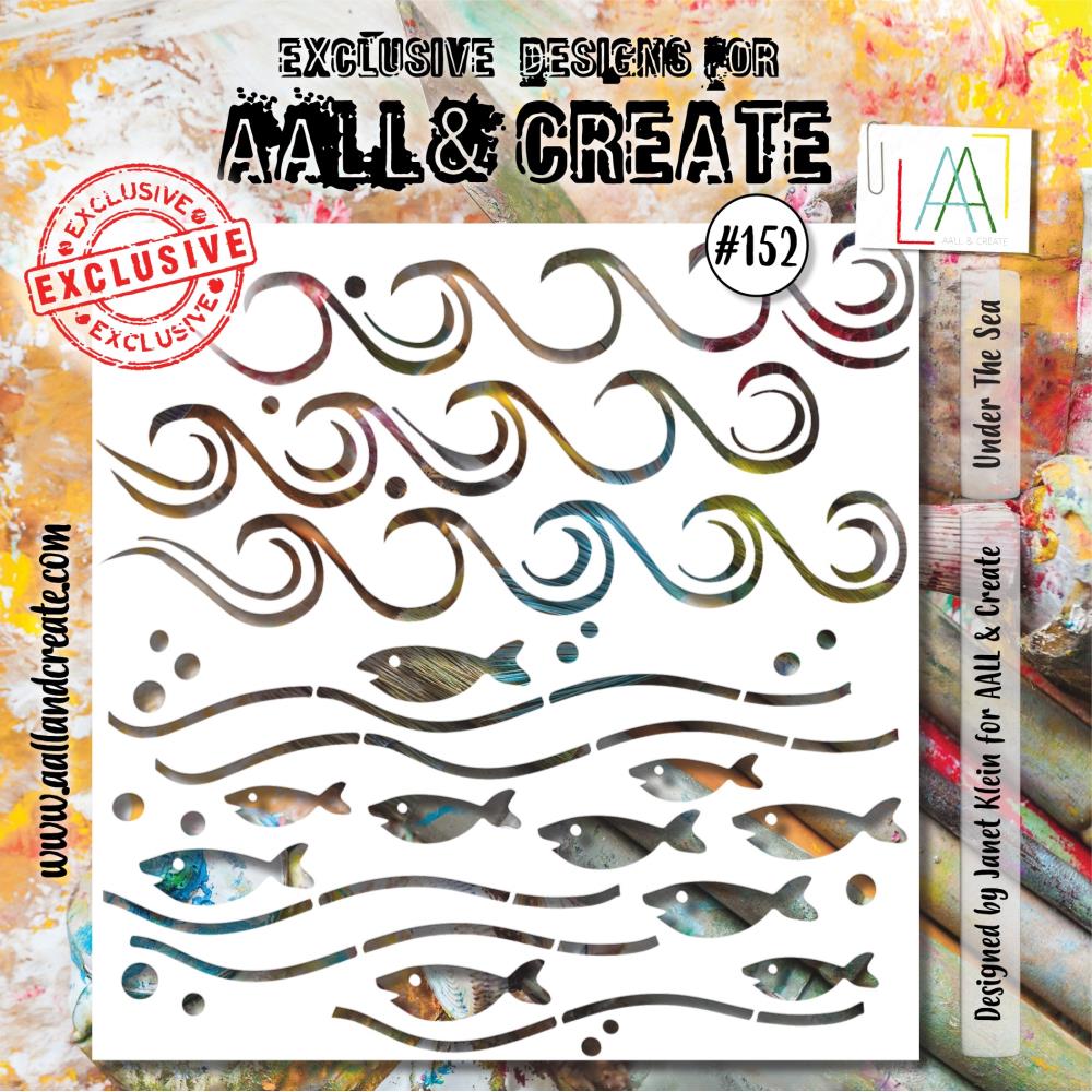 AALL And Create 6"X6" Stencil: Under The Sea (AALL-PC-152)