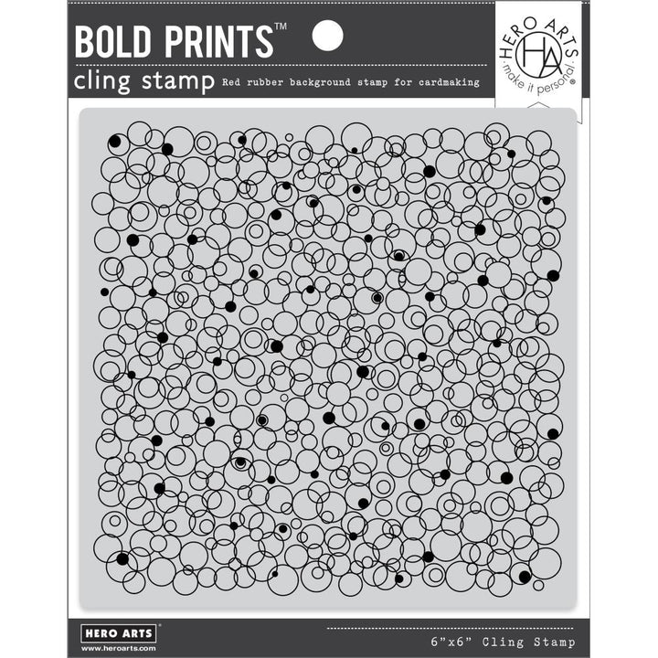 Hero Arts Bold Prints 6"X6" Cling Stamp: Bubble Celebration (5A0025RX1G8J0)