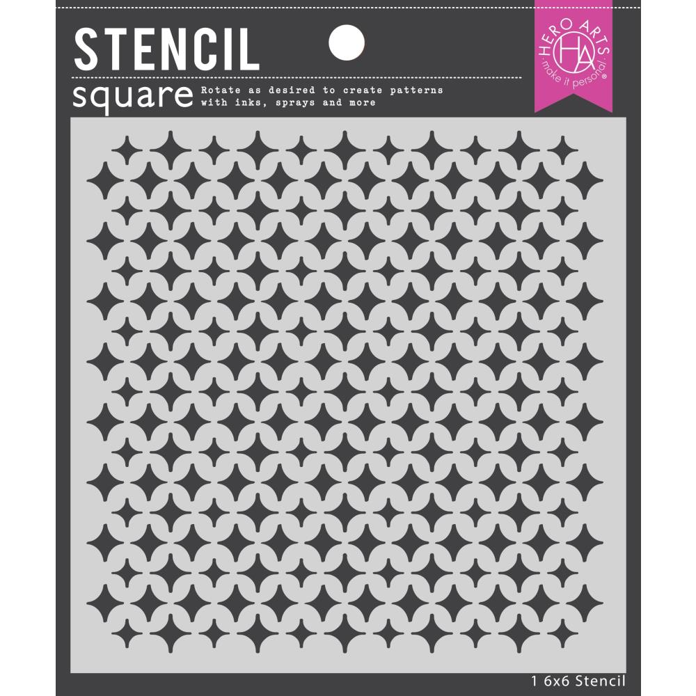 Hero Arts 6"X6" Stencil: Sparkle Weave (5A0025RR1G8J1)