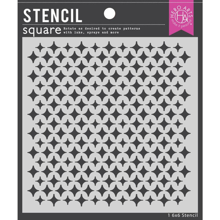 Hero Arts 6"X6" Stencil: Sparkle Weave (5A0025RR1G8J1)