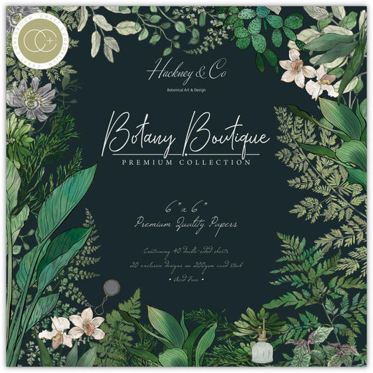 Craft Consortium Botany Boutique 6"X6" Double-Sided Paper Pad, 40/Pkg (5A0023C91G6C8)